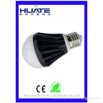 New Style E27 Black Lamp 7W LED Bulb  Aluminum Alloy+PC Cove